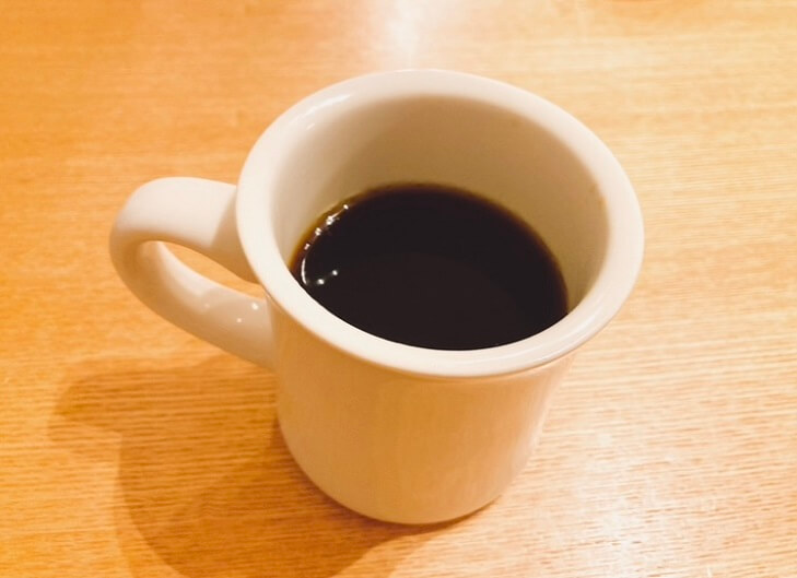 淹れたコーヒー